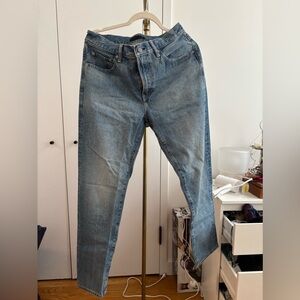 Uniqlo straight leg jeans #denim